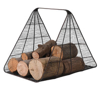 Antiqued Bronze Mesh Log Basket 56cm | Annie Mo's