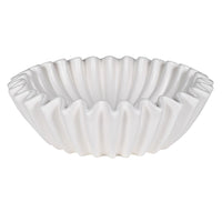 Porcelain Chalk White Waved Bowl 31cm | Annie Mo's