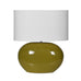 Olive Green Ceramic Table Lamp with Shade 50cm | Annie Mo's