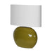 Olive Green Ceramic Table Lamp with Shade 50cm