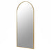 Gold Frame Arch Wall Mirror 180cm