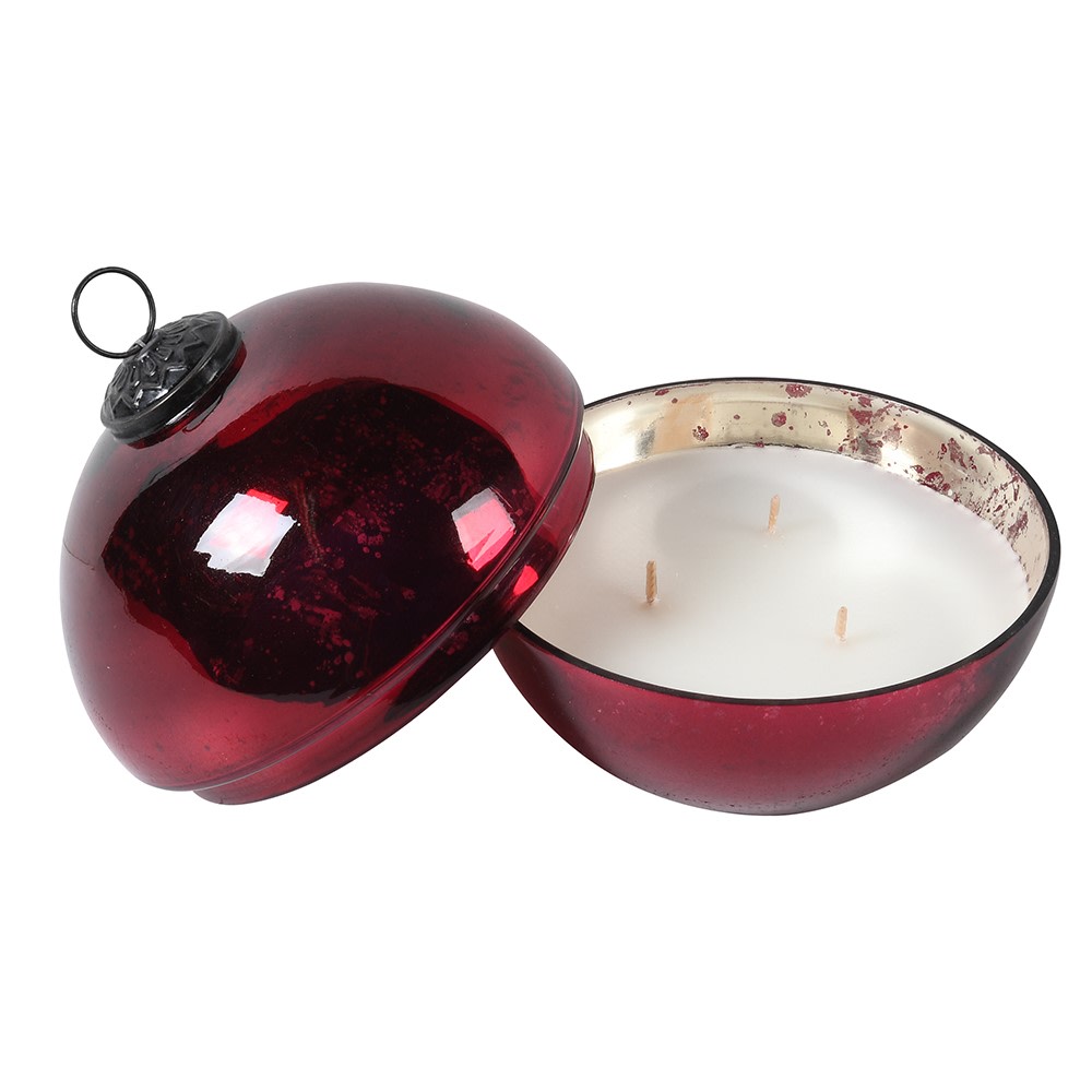 Medium Balsam Cedar Red Candle Pot | Annie Mo's