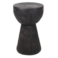 Black Drum Accent Table 67cm  | Annie Mo's