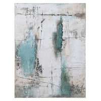 Teal Abstract Painting 120cm | Annie Mo's