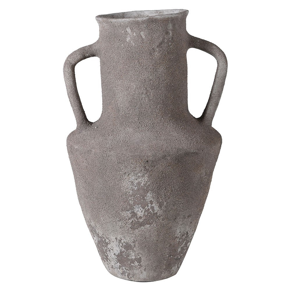 Large Irregular Terracotta Vase with Handles 47cm | Annie Mo's