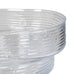 Organic Shaped Ridged Glass Bowl 24cm