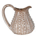 Large Taupe Glazed Urchin Jug 23cm