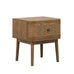 Cayman Smoked Bedside Cabinet 52cm