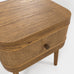 Cayman Smoked Bedside Cabinet 52cm