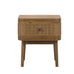 Cayman Smoked Bedside Cabinet 52cm