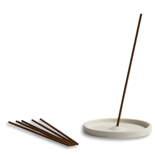 Ceramic Incense Plate | White | Annie Mo's