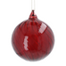 Clear Red Spiral Glass Bauble | Annie Mo's