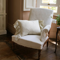 Antique Cream Salcombe Frill Ruffle Cushion 40x50cm | Annie Mo's