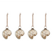 Dachin Shell Baubles - Rustic Gold - Set of Four