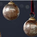 Daya Baubles - Antique Burgundy - (Set of 4) 8cm