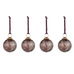 Daya Baubles - Antique Burgundy - (Set of 4) 8cm