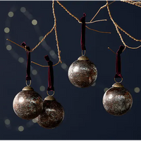 Daya Baubles - Antique Burgundy - (Set of 4) 8cm | Annie Mo's