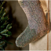 Dhanda Recycled Wool Stocking - Moss and Natural