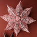 Dusty Pink Ornate Paper Hanging Stars - Size Choice | Annie Mo's