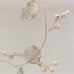 White Leaves and White Berry Garland 183cm