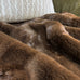 Faux Fur Brown Bear Throw 130 x 170cm