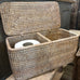 Artisan Weave Rattan Double Toilet Roll Holder 30cm