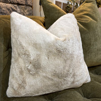 Faux Fur Caramel Tipped Cushion 43 x 43cm