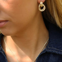 Fuse Earrings Gold | Annie Mo's