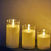 LED Glass Candles 7.5cm | Set of Three | Annie Mo's