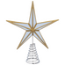 Gold Acrylic and Silver Mirror Tree Top Star | Annie Mo's