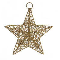 Gold Wire Mesh Five Point Star 15c