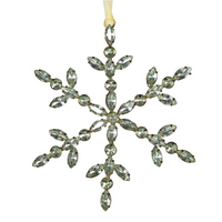 Green Rhinestone Snowflake 14cm | Annie Mo's