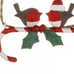 Hanging Robins on Candy Cane 5cm