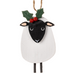 Hanging Sheep with Holly Hanger 6cm | Annie Mo's