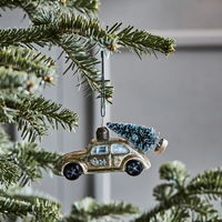 Hanging Shiny Gold Car 10.5cm | Annie