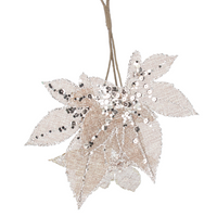 Hessian Maple Leaves with Sparkles Pick | Annie Mo's