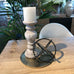 Bulbous Stone Effect Candleholder 32cm