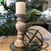 Bulbous Stone Effect Candleholder 32cm