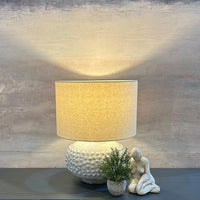 Crackle Glaze Bobble Lamp with Shade 59cm