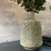 Small Soft Grey Dots Ceramic Vase 28cm