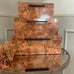 Set of Three Marble Effect Boxes