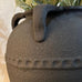 Textured Black Terracotta Vase 38cm