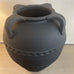 Textured Black Terracotta Vase 38cm