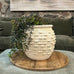 Textured Cream Large Vase 27cm