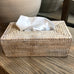 Rattan Rectangular Artisan Weave Tissue Box | Annie Mo's