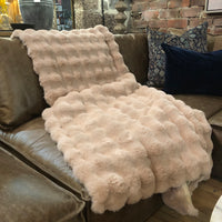 Lux Pearl Faux Fur Throw 180cm | Annie Mo's