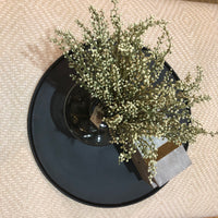 MAES Black Metal Round Tray - 60cm/50cm/40cm/30cm | Annie Mo's