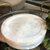 White Marble Candle Plate 15cm