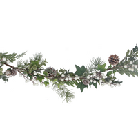 Ivy and Fir with White Berry Garland | Annie Mo's