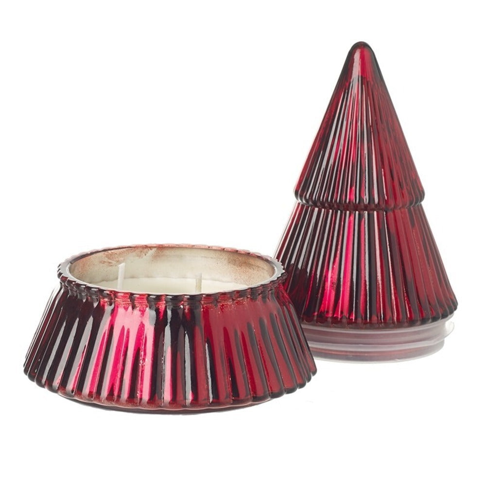 Red Glass Candle Tree 19cm | Annie Mo's